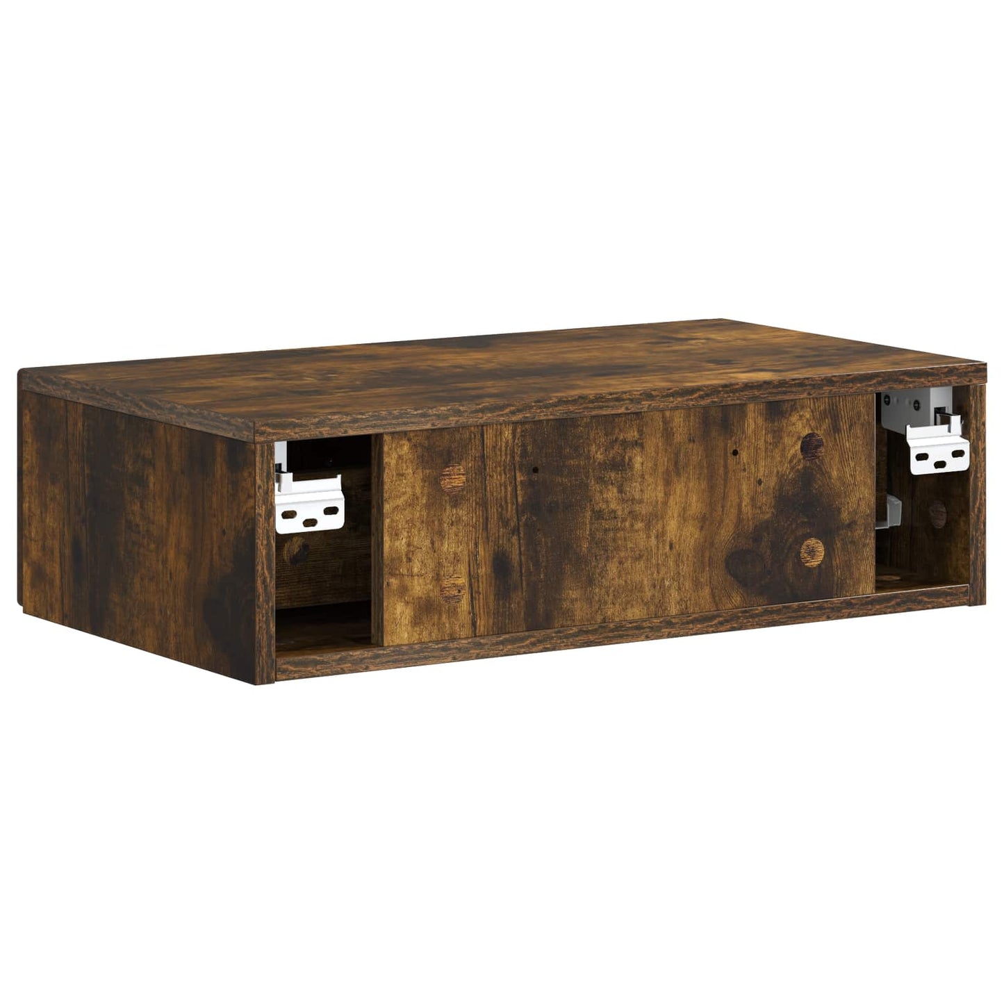 Tavolino da Parete Laterale Rovere Fumo 59 x 34,5 x 17 cm | homemem39