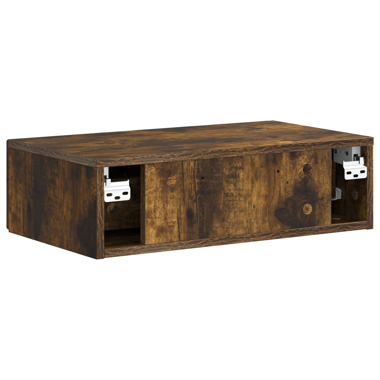 Tavolino da Parete Laterale Rovere Fumo 59 x 34,5 x 17 cm | homemem39