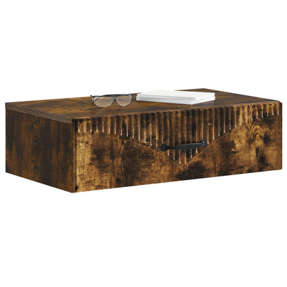 Tavolino da Parete Laterale Rovere Fumo 59 x 34,5 x 17 cm | homemem39