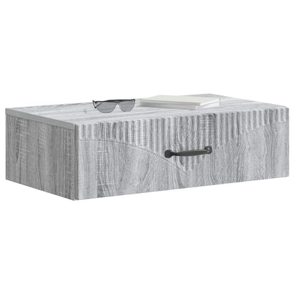 Tavolino da Parete Laterale Grigio Sonoma 59 x 34,5 x 17 cm | homemem39