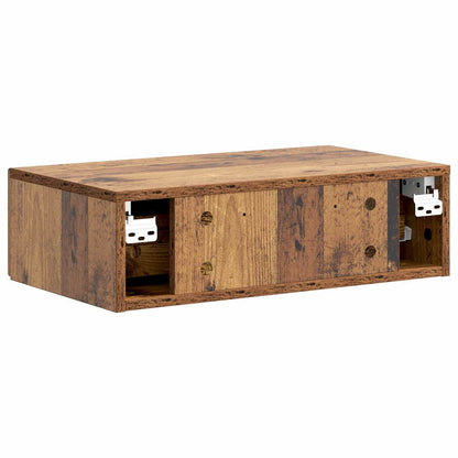 Tavolino da Parete Laterale Legno antico 59 x 34,5 x 17 cm | homemem39