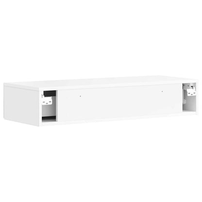 Tavolino da Parete Laterale Bianco 87,5 x 34,5 x 17 cm | homemem39