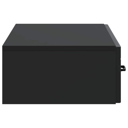 Tavolino da Parete Laterale Nero 87,5 x 34,5 x 17 cm