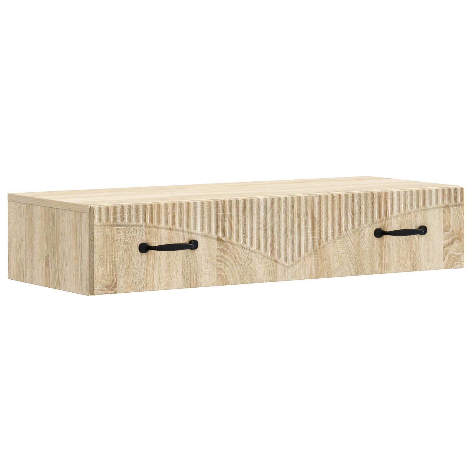 Tavolino da Parete Laterale 87,5 x 34,5 x 17 cm Rovere Sonoma - homemem39
