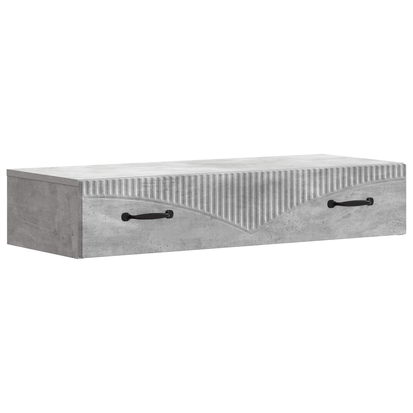 Tavolino da Parete Laterale Grigio Cemento 87,5 x 34,5 x 17 cm | homemem39