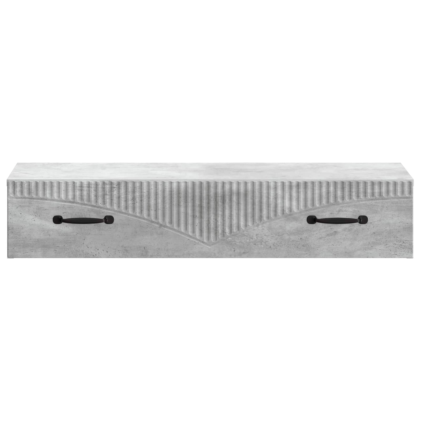 Tavolino da Parete Laterale Grigio Cemento 87,5 x 34,5 x 17 cm | homemem39