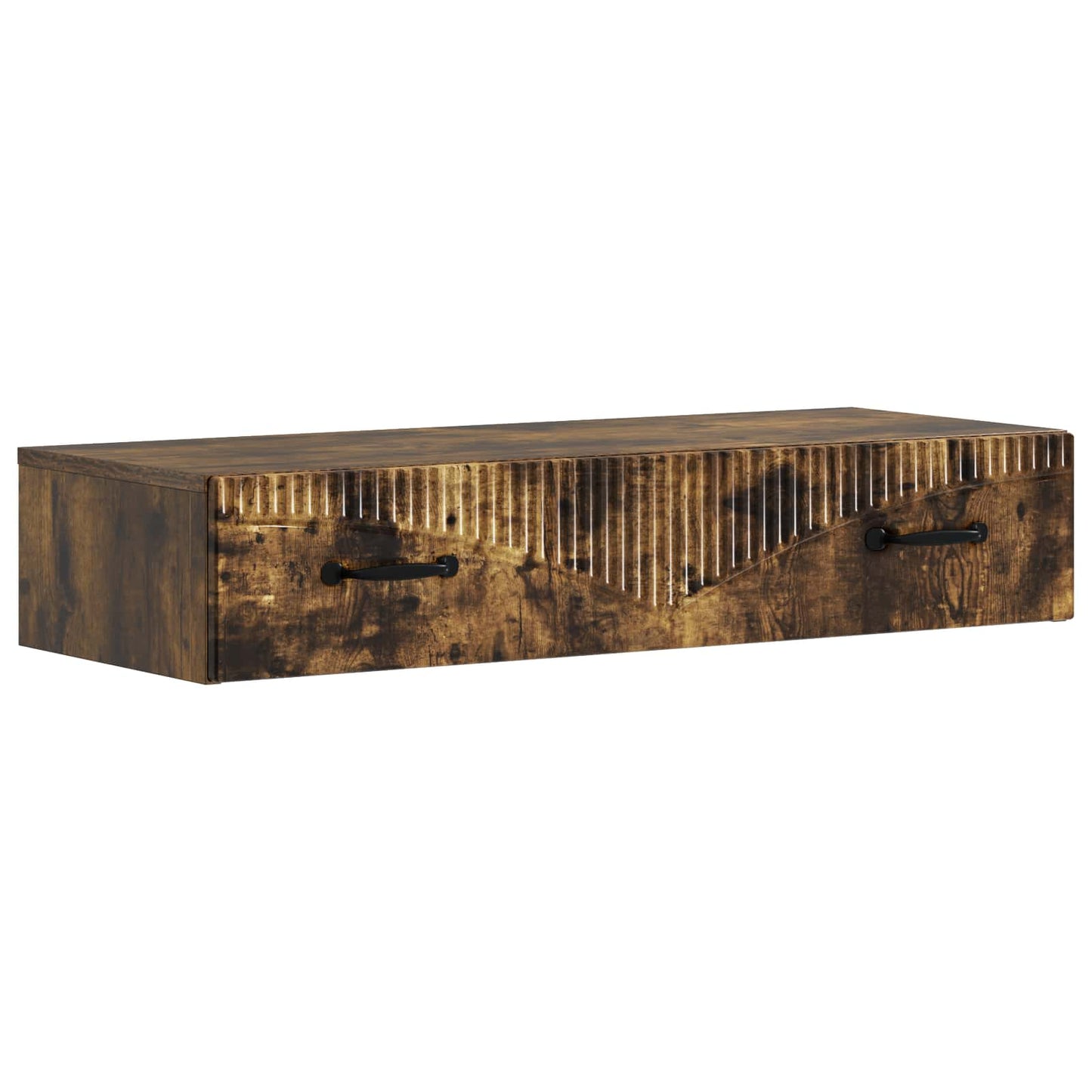 Tavolino da Parete Laterale Rovere Fumo 87,5 x 34,5 x 17 cm | homemem39