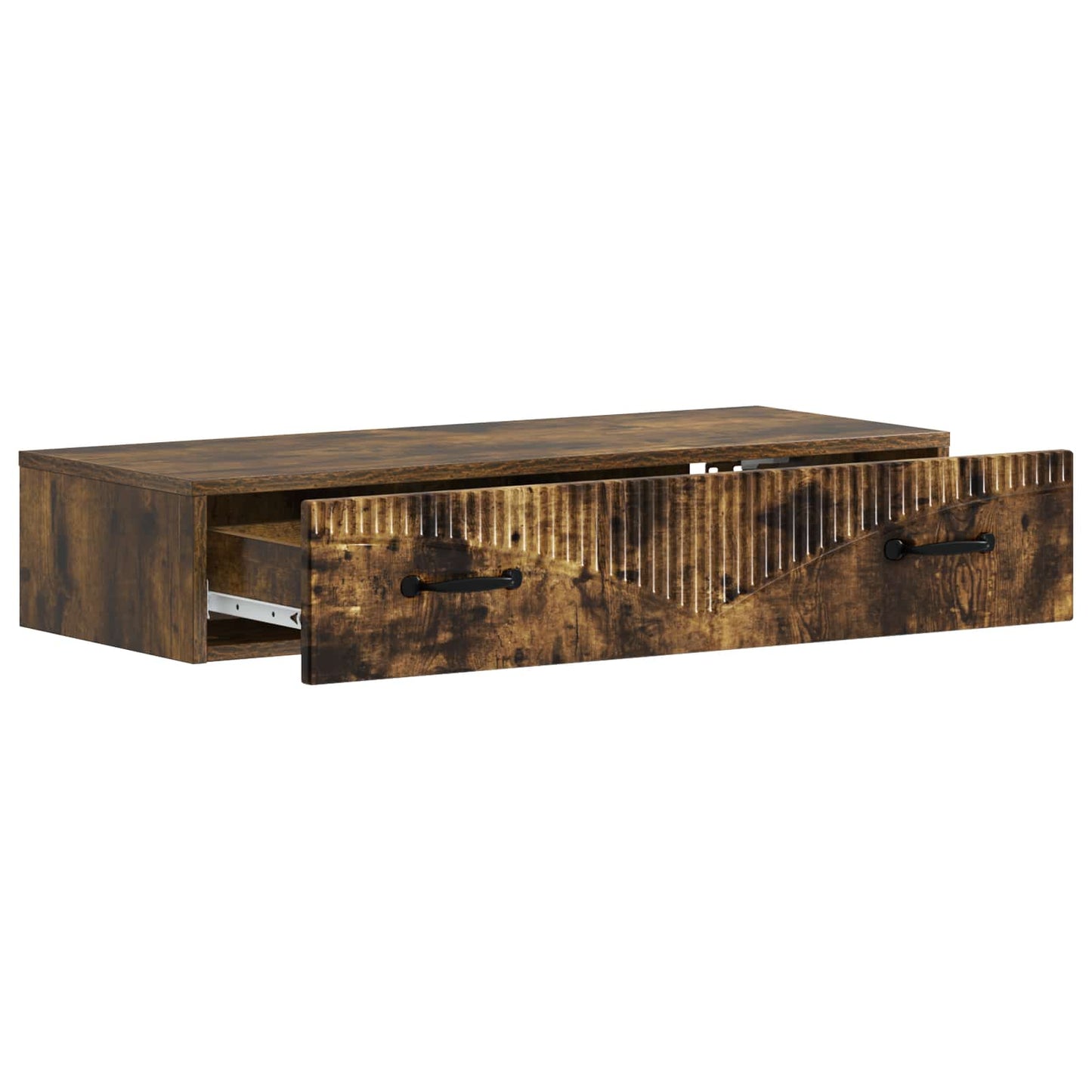 Tavolino da Parete Laterale Rovere Fumo 87,5 x 34,5 x 17 cm | homemem39
