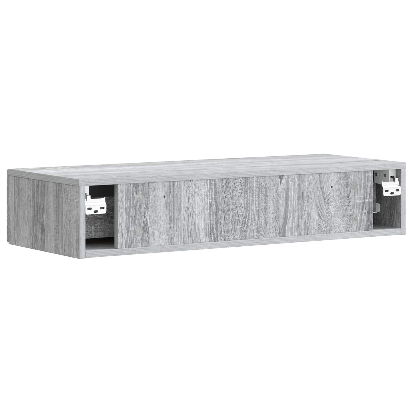 Tavolino da Parete Laterale Grigio Sonoma 87,5 x 34,5 x 17 cm | homemem39