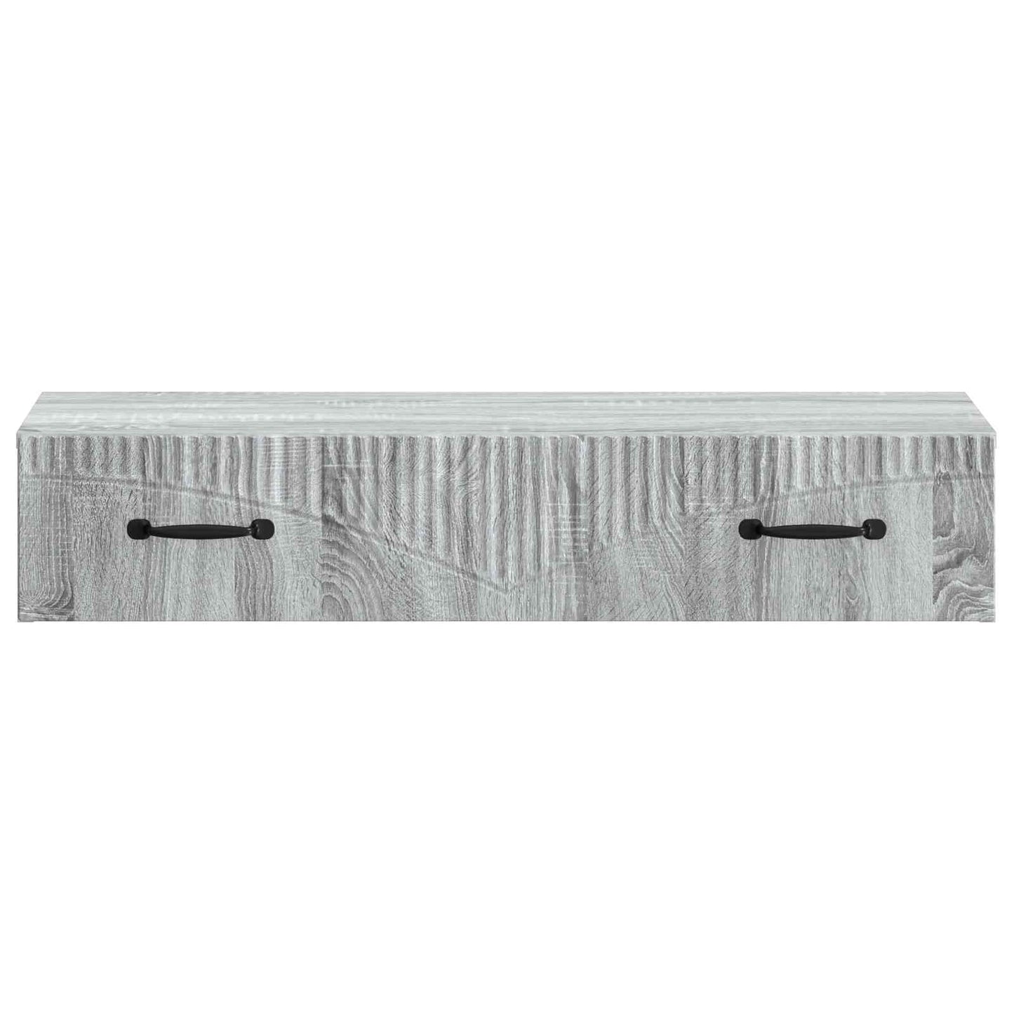 Tavolino da Parete Laterale Grigio Sonoma 87,5 x 34,5 x 17 cm