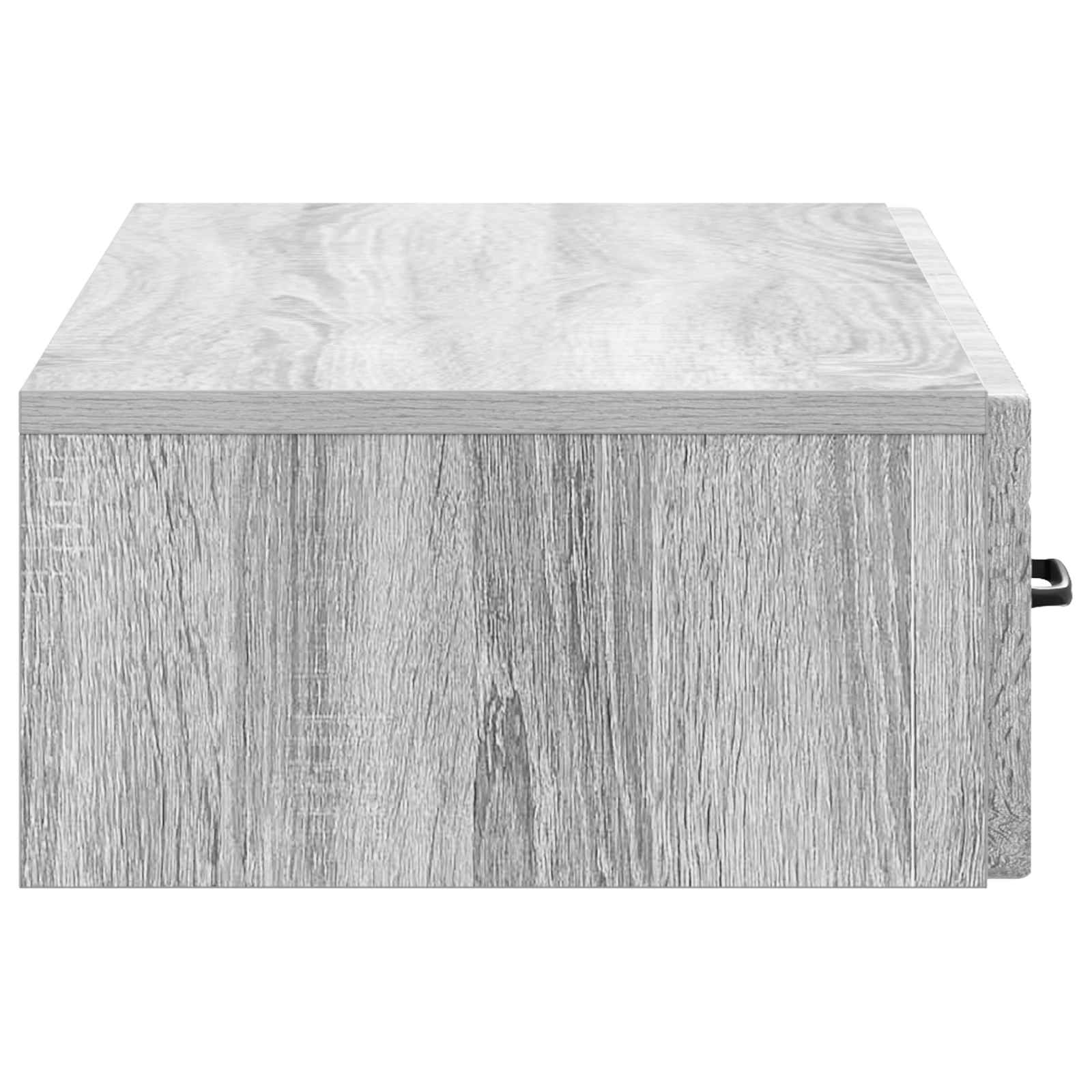 Tavolino da Parete Laterale Grigio Sonoma 87,5 x 34,5 x 17 cm | homemem39