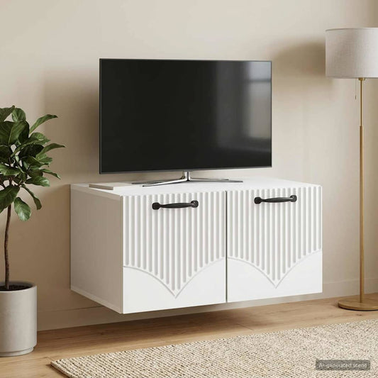 Mobile Porta TV da Muro Bianco 59,5 x 41 x 30 cm | homemem39