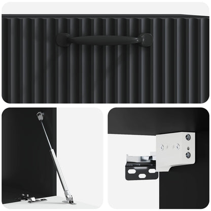 Mobile Porta TV da Muro Nero 59,5 x 41 x 30 cm