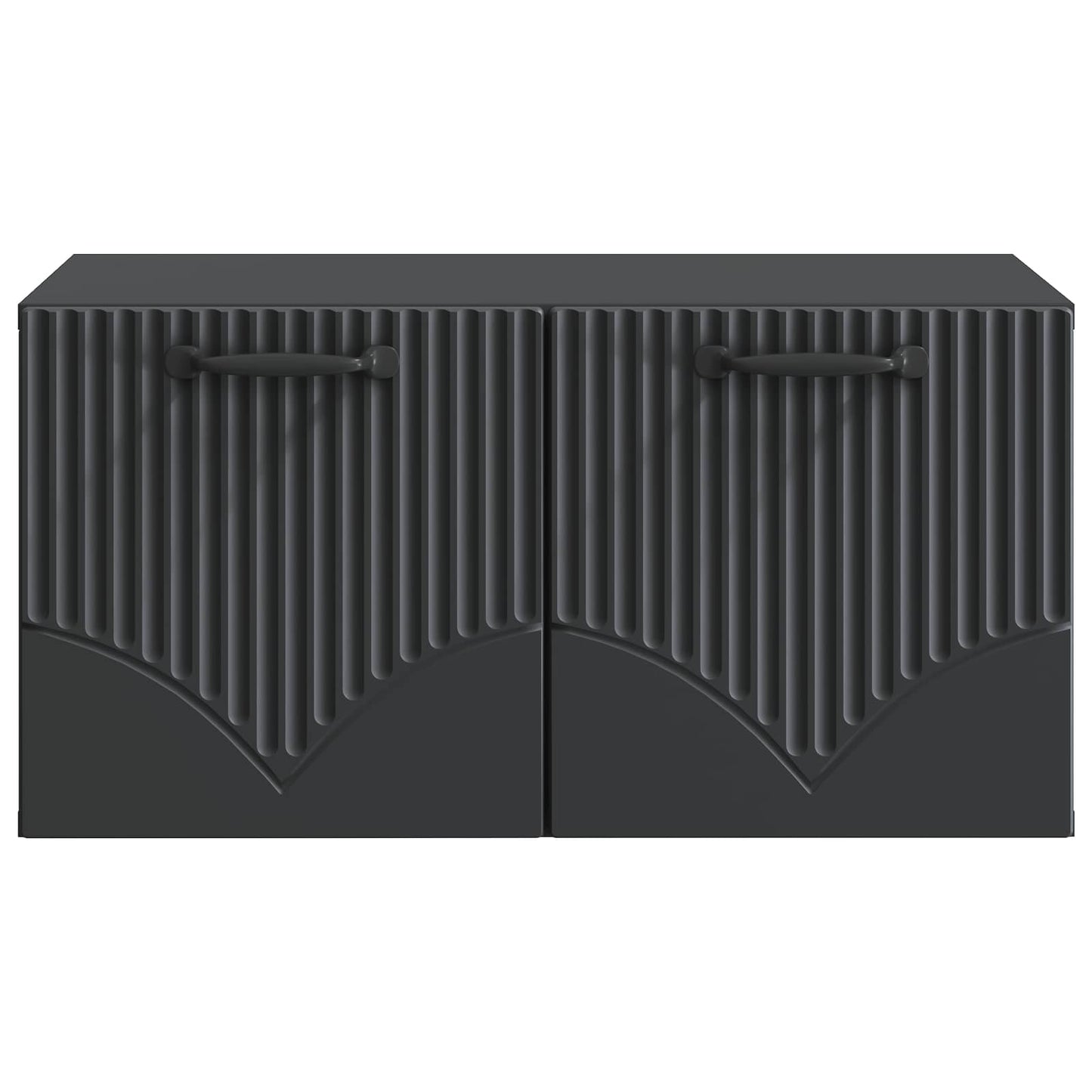 Mobile Porta TV da Muro Nero 59,5 x 41 x 30 cm