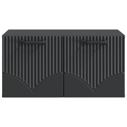 Mobile Porta TV da Muro Nero 59,5 x 41 x 30 cm