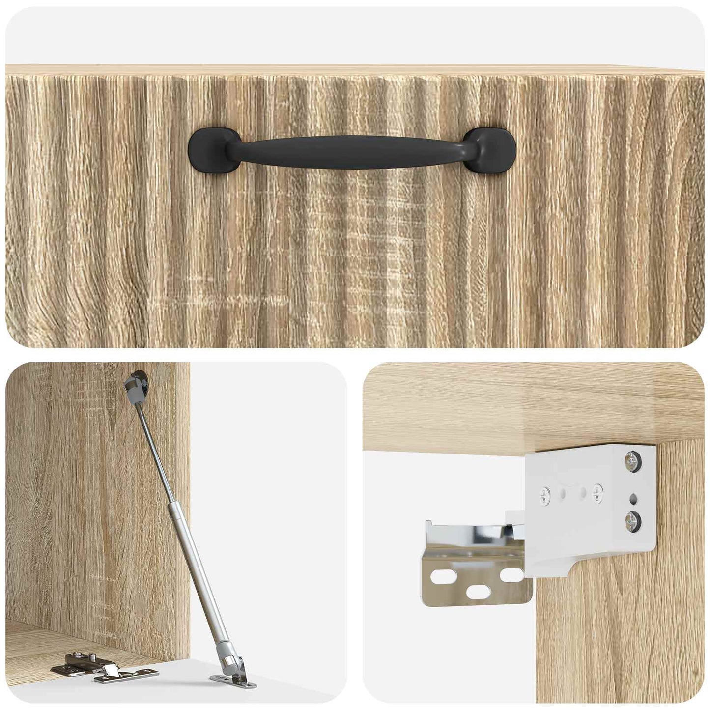 Mobile Porta TV da Muro Rovere Sonoma 59,5 x 41 x 30 cm
