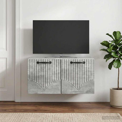 Mobile Porta TV da Muro Grigio Cemento 59,5 x 41 x 30 cm