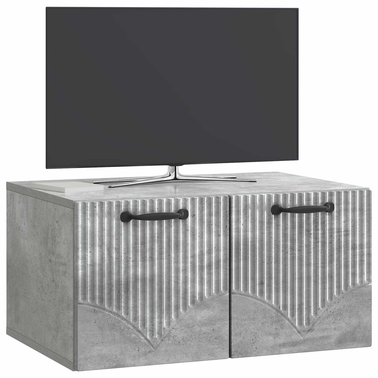 Mobile Porta TV da Muro Grigio Cemento 59,5 x 41 x 30 cm