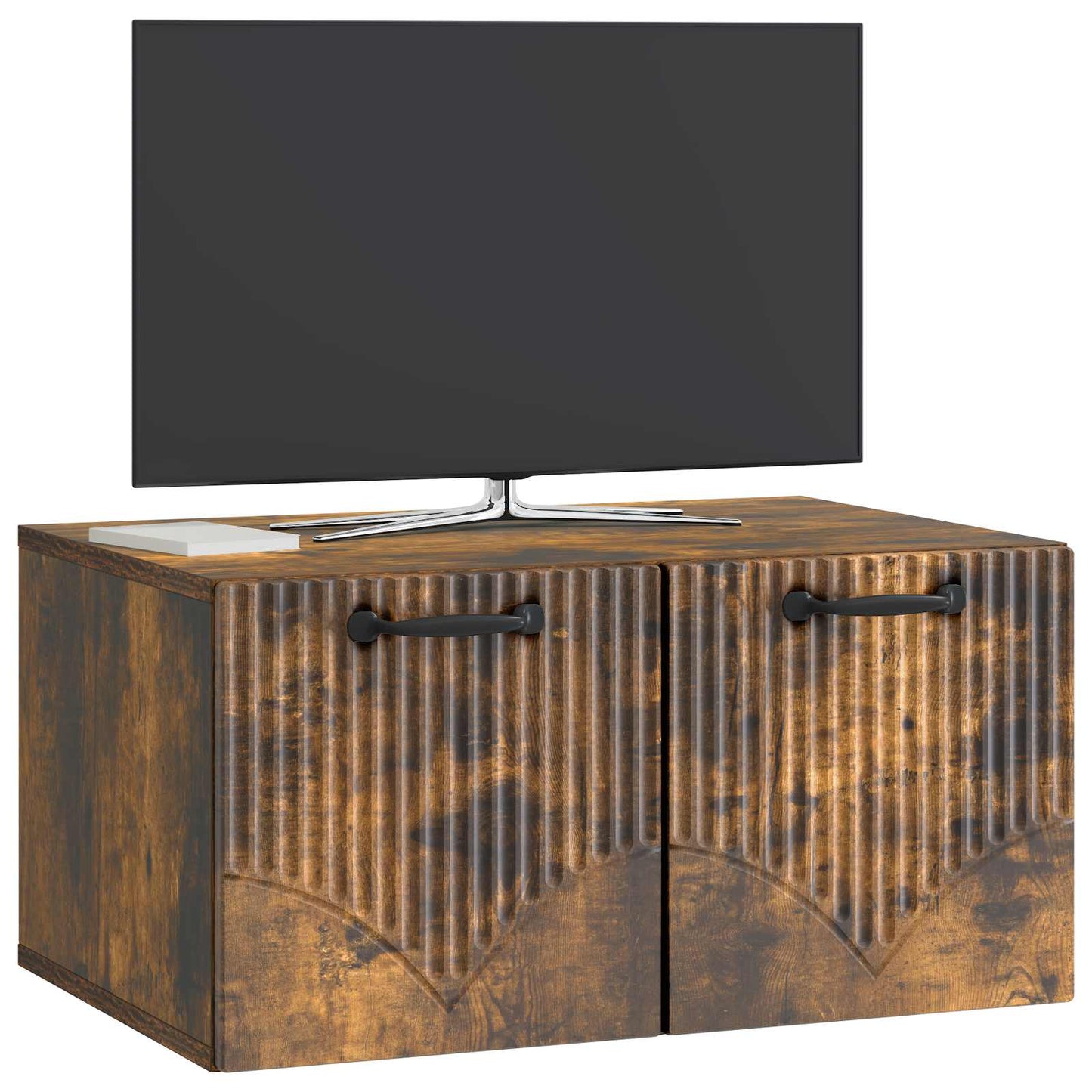 Mobile Porta TV da Muro Rovere Fumo 59,5 x 41 x 30 cm