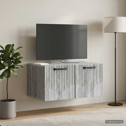 Mobile Porta TV da Muro Grigio Sonoma 59,5 x 41 x 30 cm
