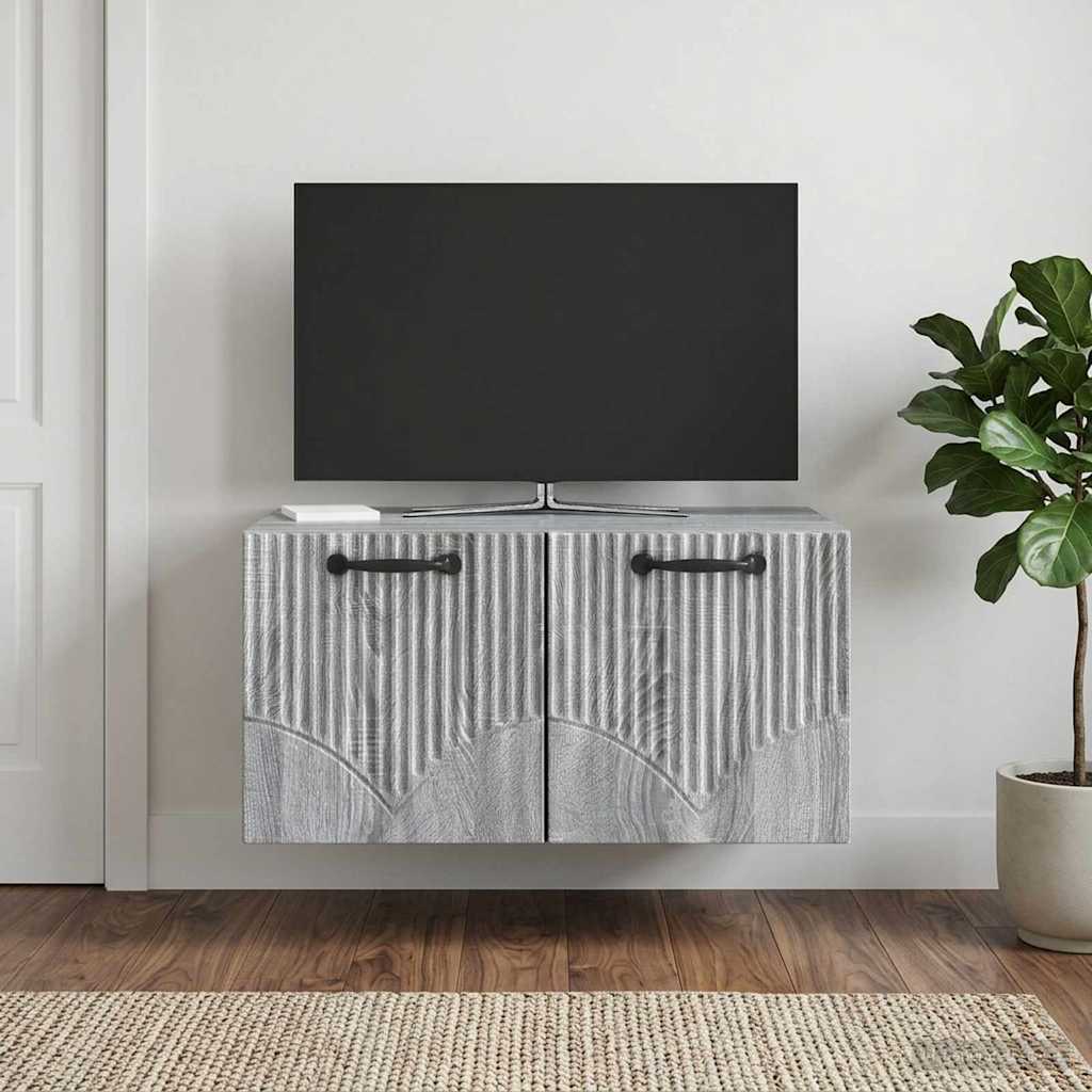 Mobile Porta TV da Muro Grigio Sonoma 59,5 x 41 x 30 cm