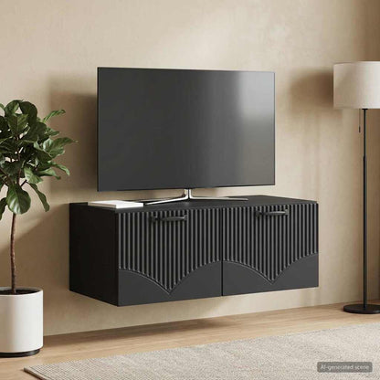 Mobile Porta TV da Muro Nero 78,5 x 41 x 30 cm