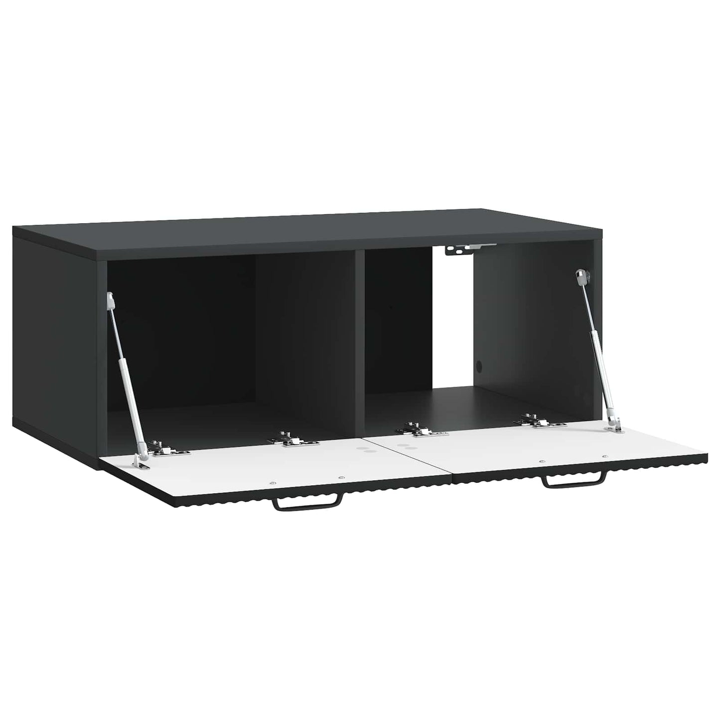 Mobile Porta TV da Muro Nero 78,5 x 41 x 30 cm