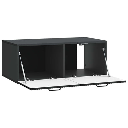 Mobile Porta TV da Muro Nero 78,5 x 41 x 30 cm