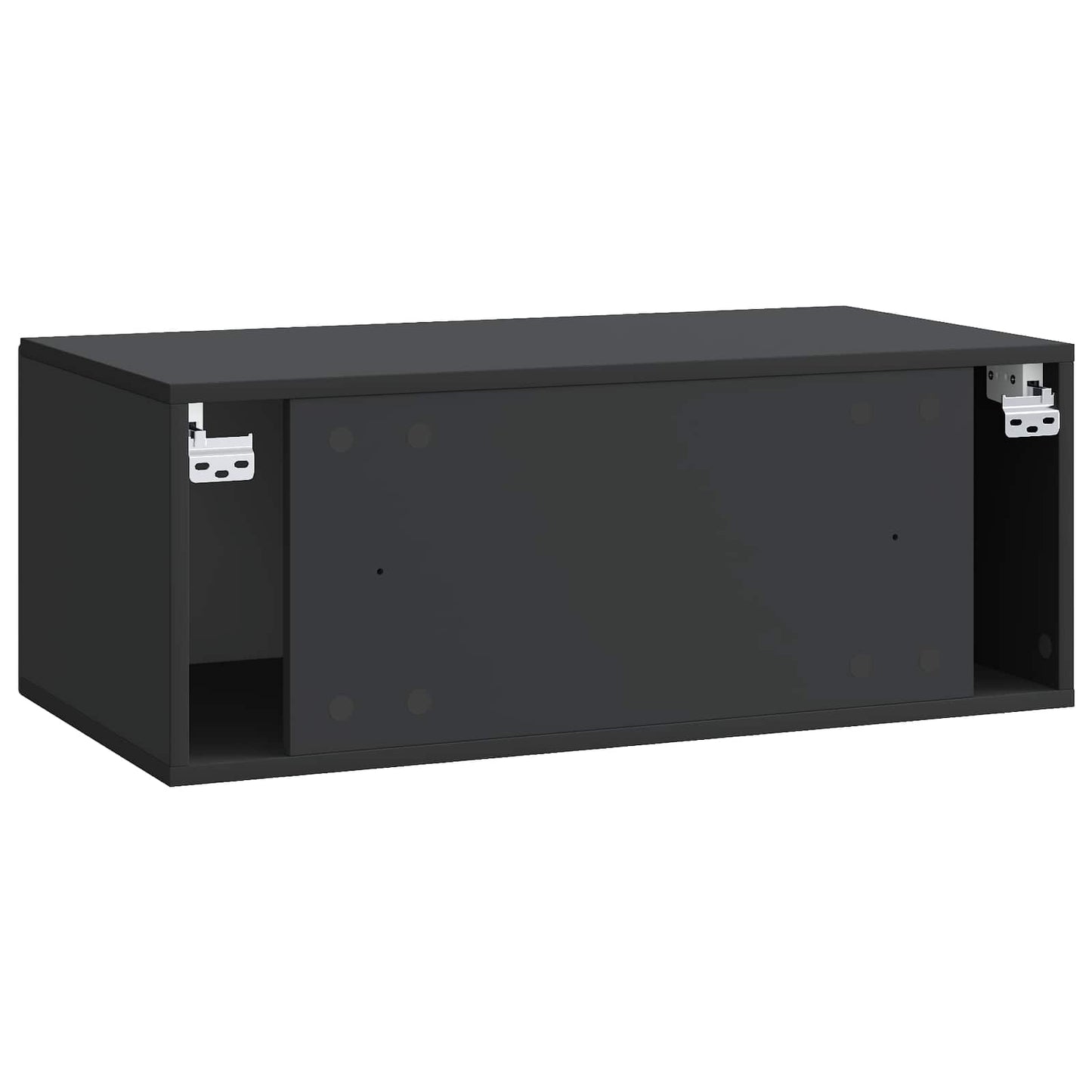 Mobile Porta TV da Muro Nero 78,5 x 41 x 30 cm