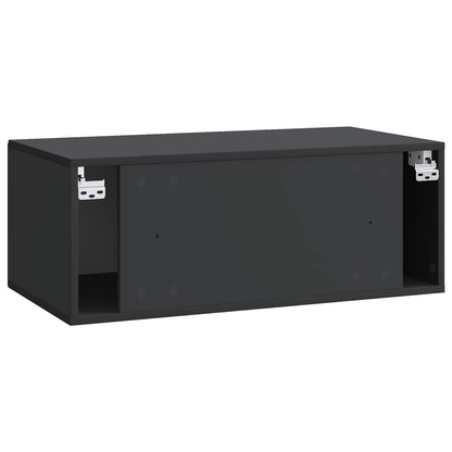 Mobile Porta TV da Muro Nero 78,5 x 41 x 30 cm