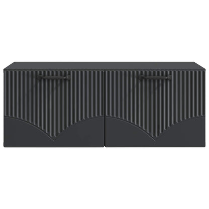 Mobile Porta TV da Muro Nero 78,5 x 41 x 30 cm | homemem39