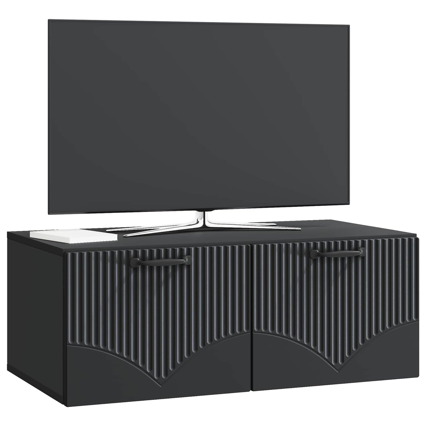 Mobile Porta TV da Muro Nero 78,5 x 41 x 30 cm