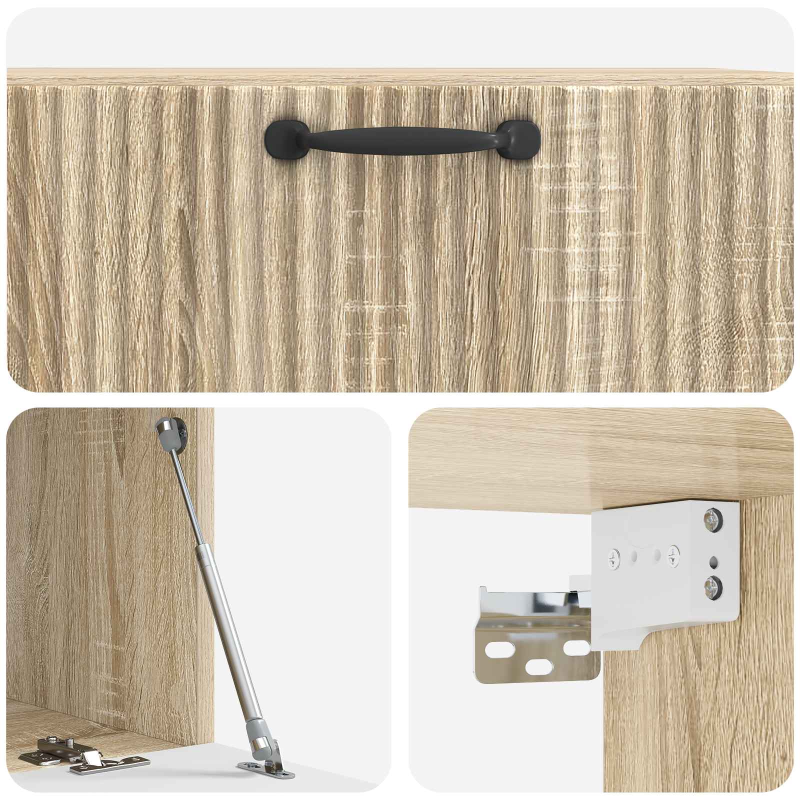 Mobile Porta TV da Muro Rovere Sonoma 78,5 x 41 x 30 cm | homemem39