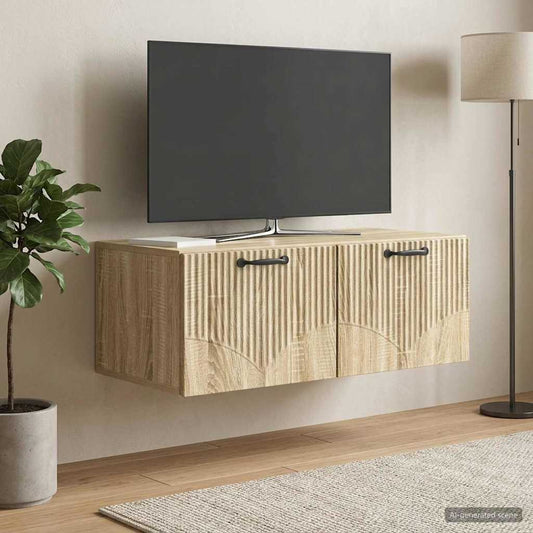 Mobile Porta TV da Muro Rovere Sonoma 78,5 x 41 x 30 cm