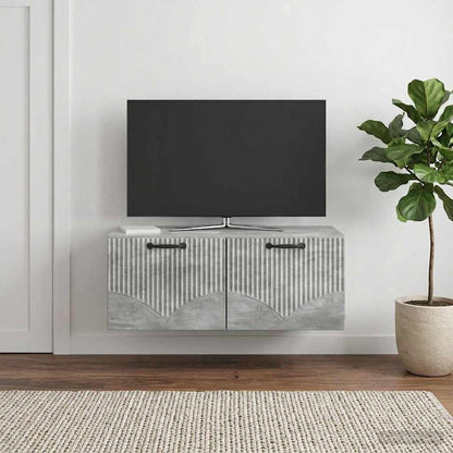 Mobile Porta TV da Muro Grigio Cemento 78,5 x 41 x 30 cm