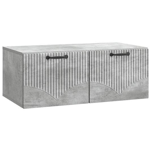 Mobile Porta TV da Muro Grigio Cemento 78,5 x 41 x 30 cm
