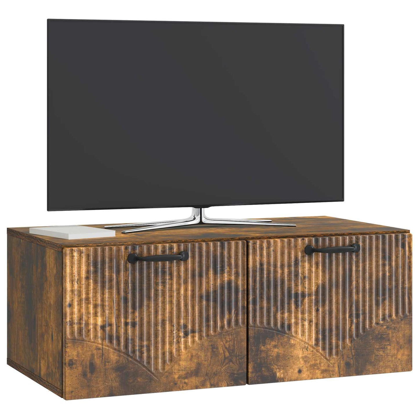 Mobile Porta TV da Muro Rovere Fumo 78,5 x 41 x 30 cm