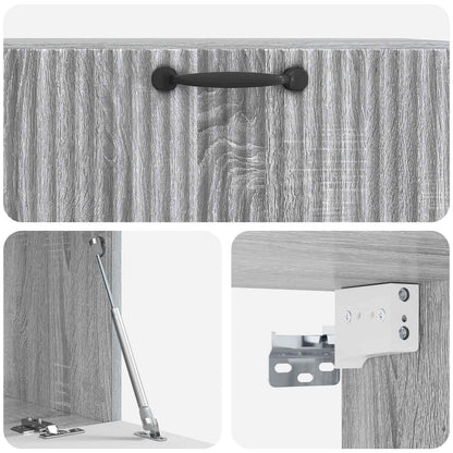 Mobile Porta TV da Muro Grigio Sonoma 78,5 x 41 x 30 cm