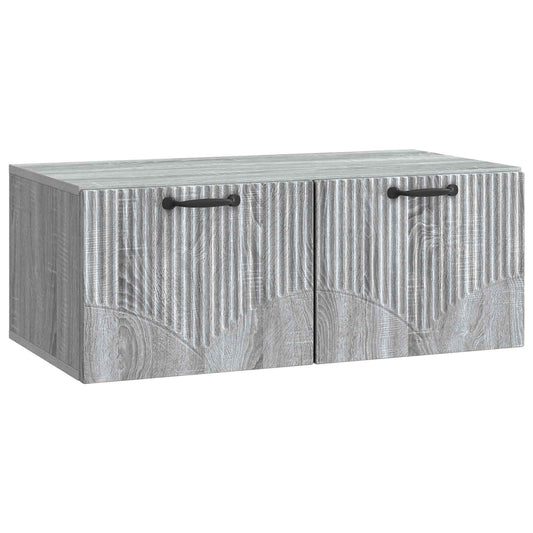 Mobile Porta TV da Muro Grigio Sonoma 78,5 x 41 x 30 cm