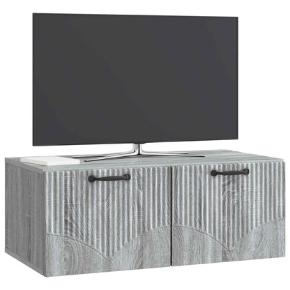 Mobile Porta TV da Muro Grigio Sonoma 78,5 x 41 x 30 cm