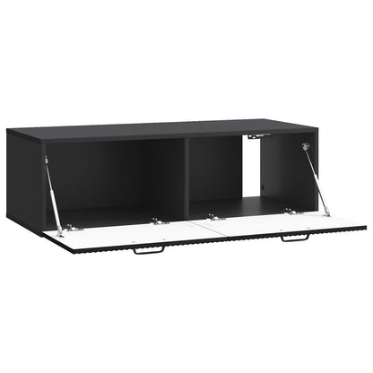 Mobile Porta TV da Muro Montaggio a parete Nero 98 x 41 x 30 cm | homemem39