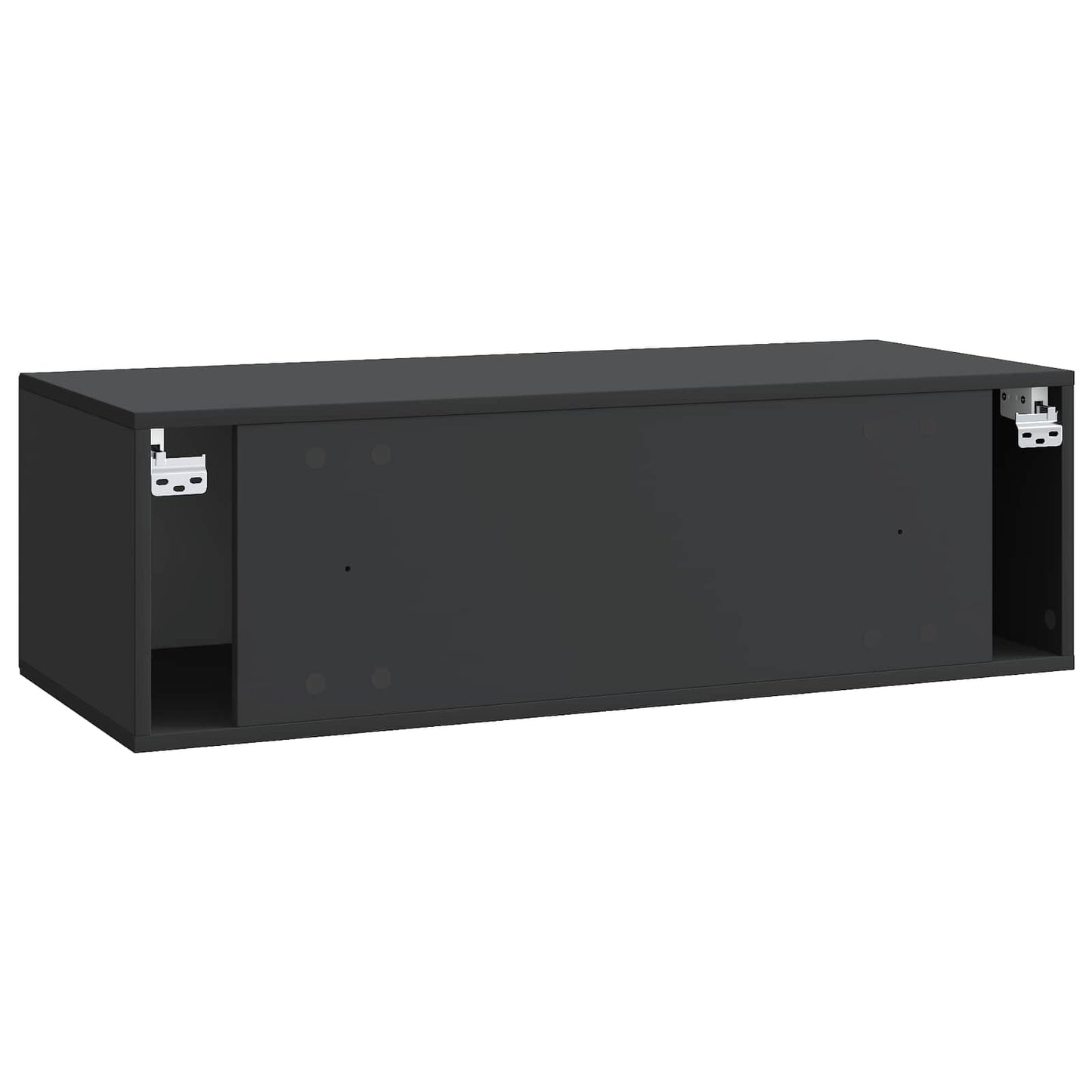 Mobile Porta TV da Muro Montaggio a parete Nero 98 x 41 x 30 cm | homemem39