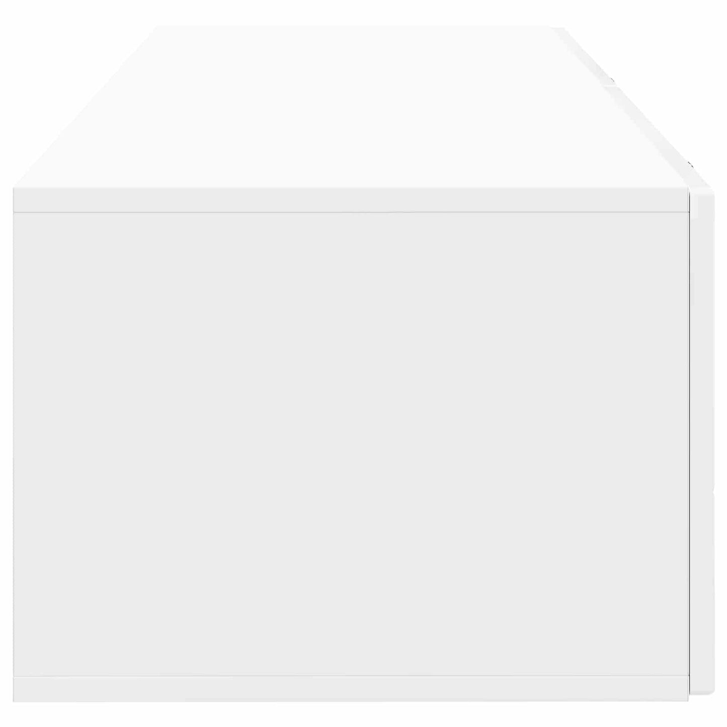 Mobile Porta TV da Muro Bianco Lucido 98 x 41 x 30 cm | homemem39