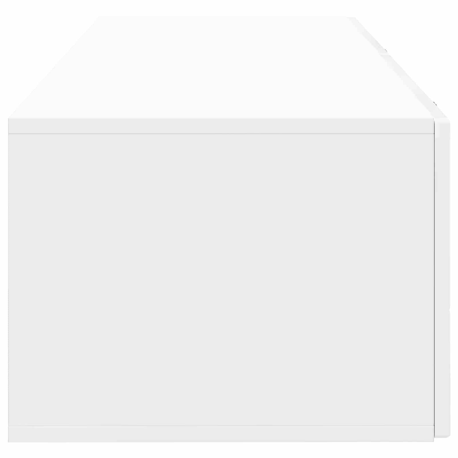 Mobile Porta TV da Muro Bianco Lucido 98 x 41 x 30 cm | homemem39