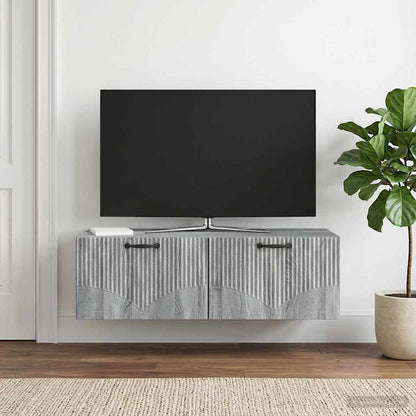Mobile Porta TV da Muro Grigio Sonoma 98 x 41 x 30 cm