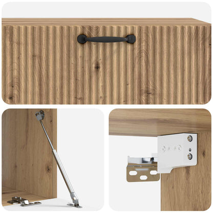 Mobile Porta TV da Muro Rovere Artigianale 98 x 41 x 30 cm | homemem39