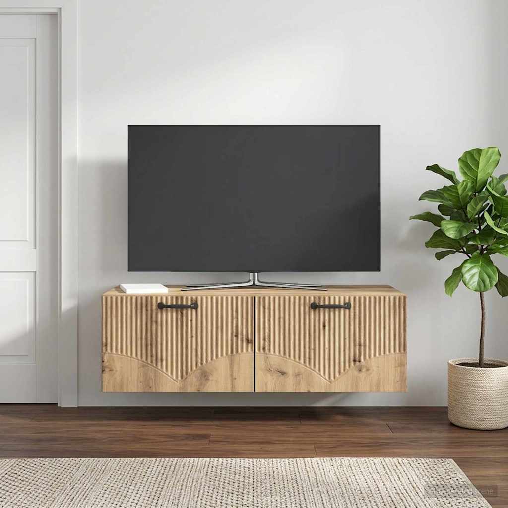 Mobile Porta TV da Muro 98 x 41 x 30 cm Rovere Artigianale
