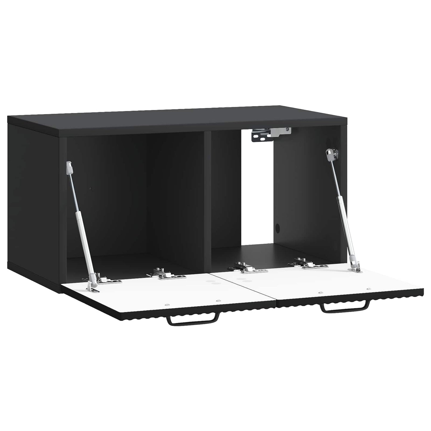 Mobile Porta TV da Muro Nero 59,5 x 31 x 30 cm
