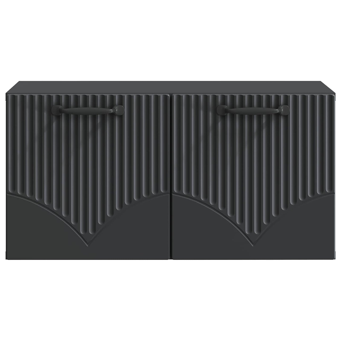 Mobile Porta TV da Muro Nero 59,5 x 31 x 30 cm | homemem39