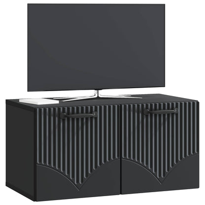 Mobile Porta TV da Muro Nero 59,5 x 31 x 30 cm